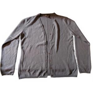 Banana Republic Women's Cashmere Cardigan Sweater Medium Gray